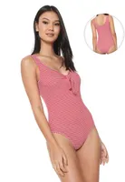 Body FiveBlu Listrado Vermelho/Branco | R$30