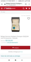 Relógio Feminino Analógico Champion CN25216Y com Kit Acessórios – Dourada - R$30
