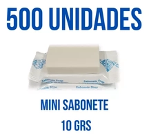 [R$0,24 cada] 500 Unidades Mini Sabonete 10g Pousada Hotel Motel Spa Doação Hostel Duandra Megastore