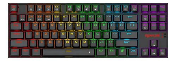 Teclado Mecânico Redragon Kumara RGB ABNT2 Preto sem fio