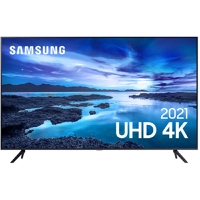 Smart TV Samsung 65" UHD 4K UN65AU7700GXZD Processador Crystal 4K Tela sem limites Visual Livre de C