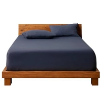 Jogo de Lençol Casal Azul-Marinho 100% Algodão