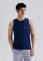 Regata Básica Hering Masculina Regular Com Estampa - Azul