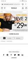 combo duas blusas Riachuelo