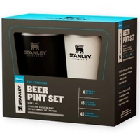 [Cashback Pelando R$115 (R$57/cada)] Gift Set Copos sem Tampa Matte Black e Polar Stanley | 473ML