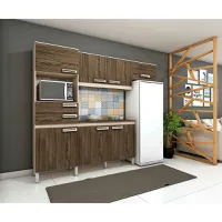 Cozinha Compacta 7 Portas E 2 Gavetas - B107 - Briz. Fendi Hp/Moka Hp

R$474