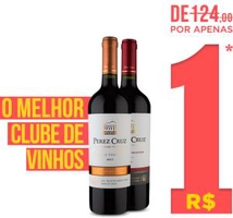 Compre 2 vinhos e pague apenas R$ 1