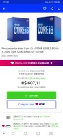 [AME 535] Processador Intel Core i3-10100F | R$ 607