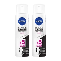 [PRIME | +por- R$ 17,76] Desodorante NIVEA Black & White 150ml c/ 2 unid.
