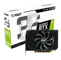 Placa de Vídeo Palit NVIDIA GeForce RTX 3060 StormX, LHR, 12GB, GDDR6, DLSS, Ray Tracing, NE63060019K9-190AF