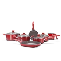 [R$271 AME] Jogo De Panelas 7 Peças - Ceramic Life Magnólia Edição Especial - Brinox | R$387