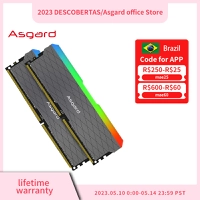 (Conta Ouro) 16GB Memoria RAM Asgard 3200Mhz (2x8GB) RGB