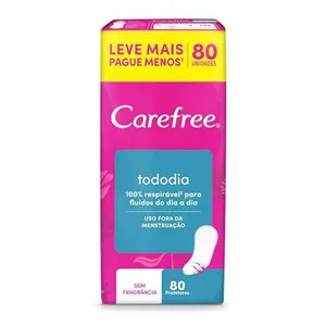 [REC] Protetor Diário Absorvente Carefree Todo Dia 80 Unidades