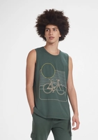 Regata Masculina Regular Em Malha De Algodão - Verde