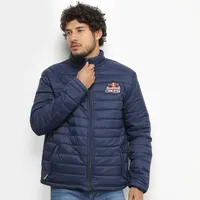 Jaqueta Puffer Red Bull Nylon Masculina - Marinho R$105
