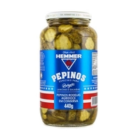 Pepinos em Conserva Agridoce Hemmer Vidro 440G