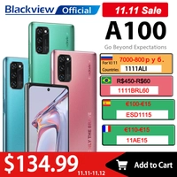 (11.11) Blackview a100 helio p70 android 11 smartphone 6gb + 128gb 6.67