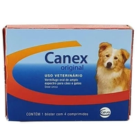 [App] Canex Vermífugo p/ Cães e Gatos - 4 Comprimidos