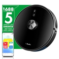 Robô Aspirador LILIN X6 3 em 1 com Wi-Fi e Alexa