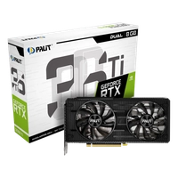 Placa de Vídeo Palit NVIDIA GeForce RTX 3060 Ti Dual, LHR, 8GB, GDDR6, DLSS, Ray Tracing, NE6306T019P2-190ADV1