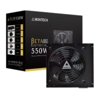 Fonte Montech BETA Bronze 550W, 80 Plus Bronze, PFC Ativo