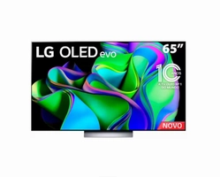 Smart TV 65" 4K LG OLED65C3PSA Evo 120Hz, G-Sync FreeSync, Bluetooth, ThinQ AI, Alexa, Google e 4 HDMIs