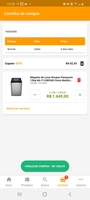 [APP + Cupom + Frete grátis] Lavadora | Máquina de lavar roupas | Panasonic | 12kg | Cinza metálico - R$1567