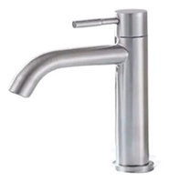 Torneira Cachoeira Curva Inox 1/4 Volta