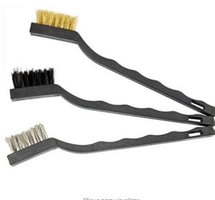 [Prime] Jogo De Escova De Aço Pequena, 3 Pçs, Com Cabo Plastico Mtx | R$ 4,60