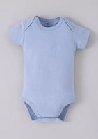 Body Básico Bebê Unissex Manga Curta - Azul