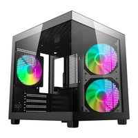 Gabinete Gamer Aigo Luna A275 Mini Tower com 3 Fans e Lateral de Vidro