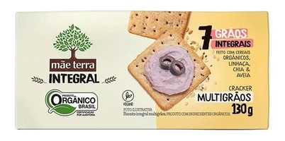 Biscoito Integral E Orgânico Mãe Terra Multigrãos 130g