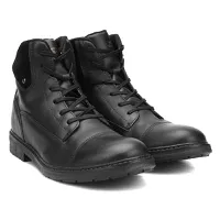 Bota Couro West Coast Detalhe Camurça Masculina - Preto R$125,91