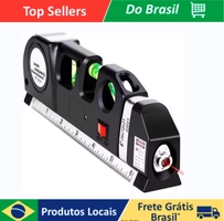 [R$15,67 Moedas/BR] Nível a Laser Profissional, Trena 3 Estágios Alta Precisão com Fita Mtrica 