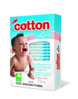 Hastes Flexíveis Cartucho Com Visor Baby Care Boy Com75 Unid., Cotton Line | R$1,24