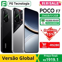 (Com cashback R$1923) Smartphone POCO F7 5G 8s Gen 4 6500mAh 90W 512GB / 12gb