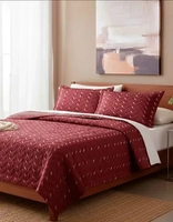 Cobre Leito Queen Bordado 3 Peças Toque Macio