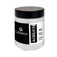 Tinta Acrílica Talento 250ml 519 - Branco Titânio