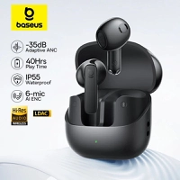 [Com Taxa] Fone Bluetooth Baseus BS1 NC com ANC e LDAC - 40hrs IP55 6Mic 35dB