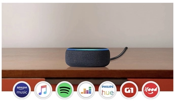 Echo Dot (3ª Geração): Smart Speaker com Alexa - Cor Preta