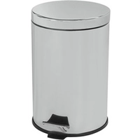 Lixeira em Inox com Pedal 5 Litros Cromada