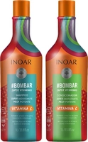 (REC) Bombar Crescimento Capilar Kit Shampoo e Condicionador 2x1L, Inoar