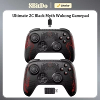 [R$85 Moedas/APP] Controle 8BitDo Ultimate 2C Com Fio e Hall Effect Edição Black Myth Wukong - PC e Android