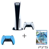 [PRIME] Playstation®5 Mídia física + Controle DS5 Starlight Blue + Jogo Horizon Forbidden West