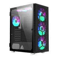 Gabinete Gamer Montech X3 Glass, Mid Tower, Black, ATX, Com 6 Fans, Vidro Temperado
