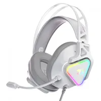 Headset Gamer Redragon Cadmus, RGB, USB, 7.1 Surround, Drivers De 53mm, White, H370W-RGB