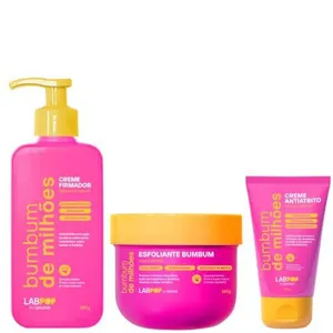 Kit Bumbum de Milhões: Esfoliante, Creme e Firmador