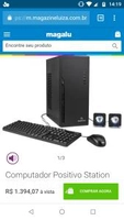 Computador Positivo Station 41TBi - Intel Core i3 4GB 1TB Linux R$1.394