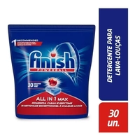 Detergente De Máquina De Lavar Louças Finish 30 Tabs | R$22