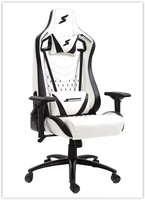 Cadeira Gamer SuperFrame Cleric, Reclinável, 4D, Branco e Preto
